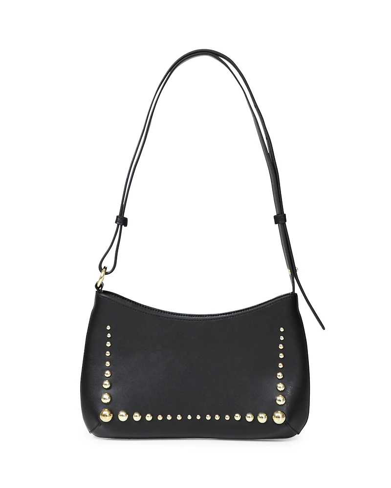 Belle & Bloom Womens Girls Like Us Studded Leather Shoulder Bag