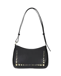 Belle & Bloom Womens Girls Like Us Studded Leather Shoulder Bag