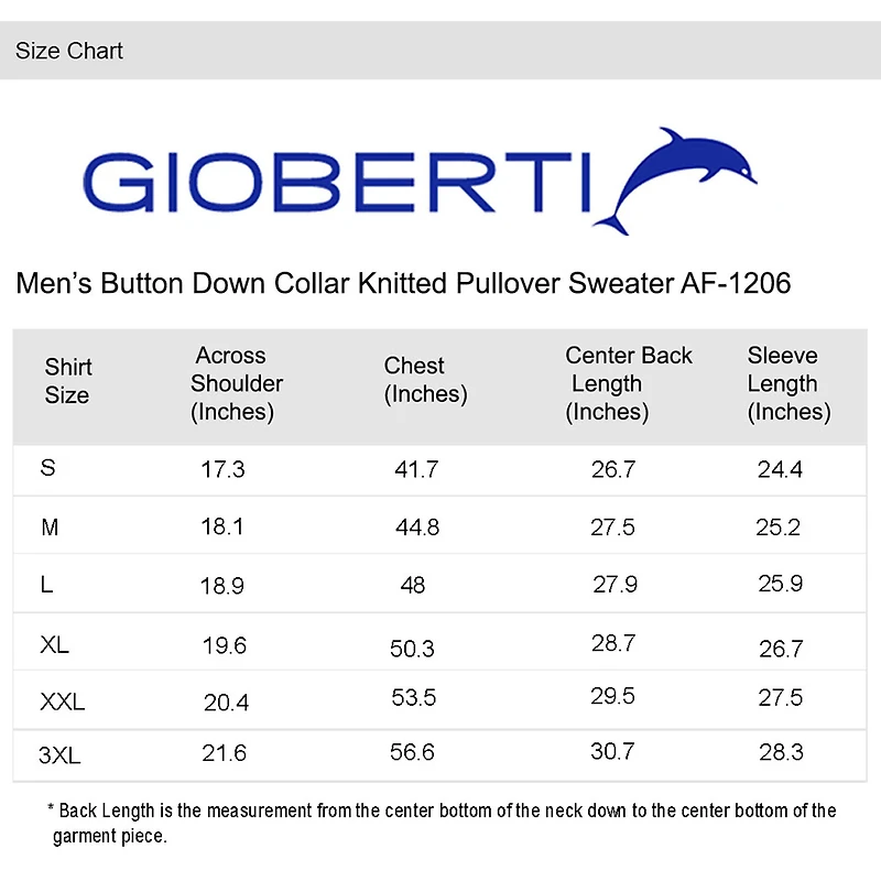 Gioberti Men's 100% Cotton Button Down Collar Knitted Pullover Sweater