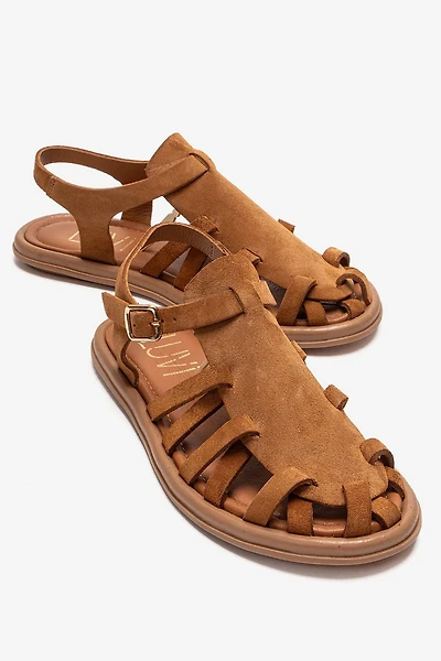 Forever & Always Womens Alone Leather Gladiator Sandals