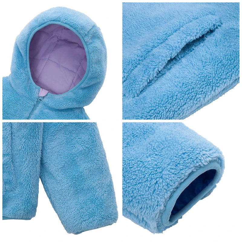 Rokka&Rolla Little & Big Kid Girls Reversible Fleece Puffer Jacket
