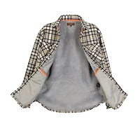Gioberti Men's Checkered Flannel Jacket With Sherpa Underlining