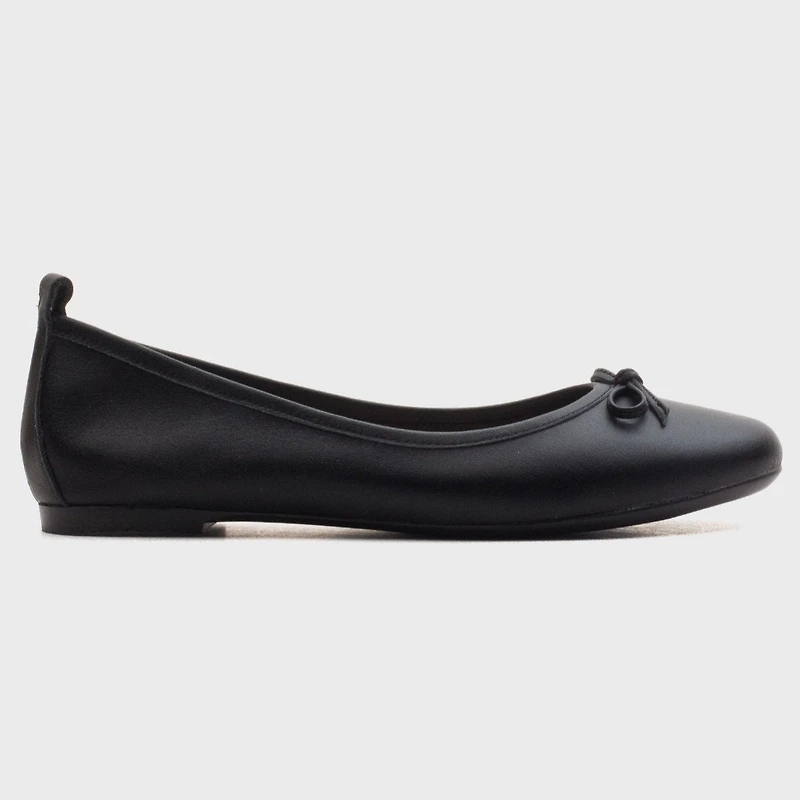 Forever & Always Womens Florence Leather Ballerina Flats