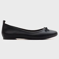 Forever & Always Womens Florence Leather Ballerina Flats