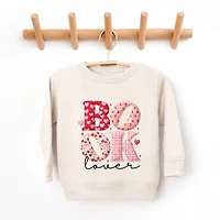 The Juniper Shop - Book Lover Patchwork Print Youth Graphic Sweatshirt