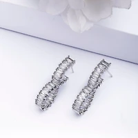 AGP PARIS Womens Lustrous Bow Drop Earrings