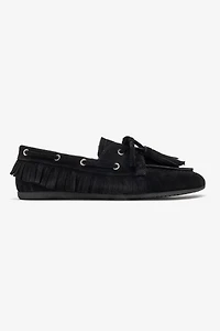 Forever & Always Womens Fenora Leather Tassel Loafers
