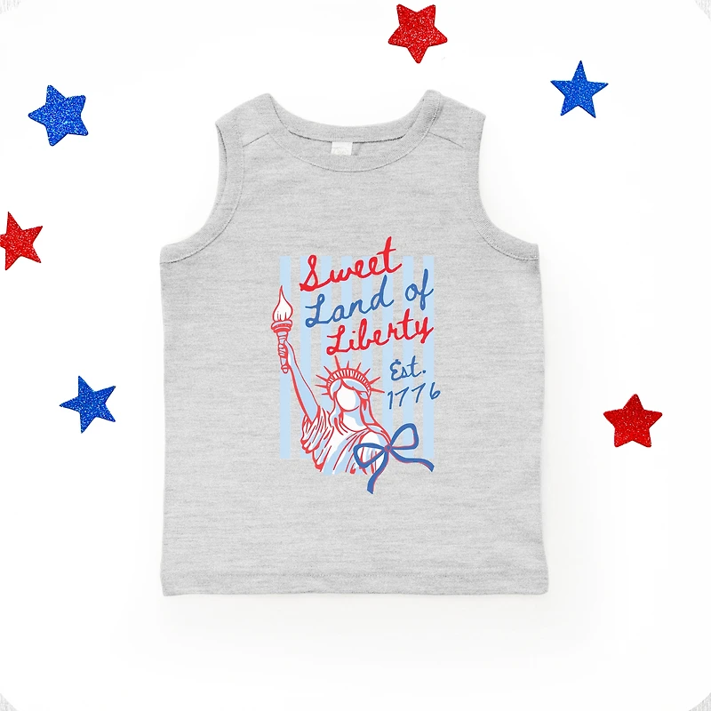 The Juniper Shop - Sweet Land of Liberty Stripes Youth Tank Top