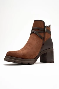 Prologue Shoes Womens Wern Block Heel Ankle Boot