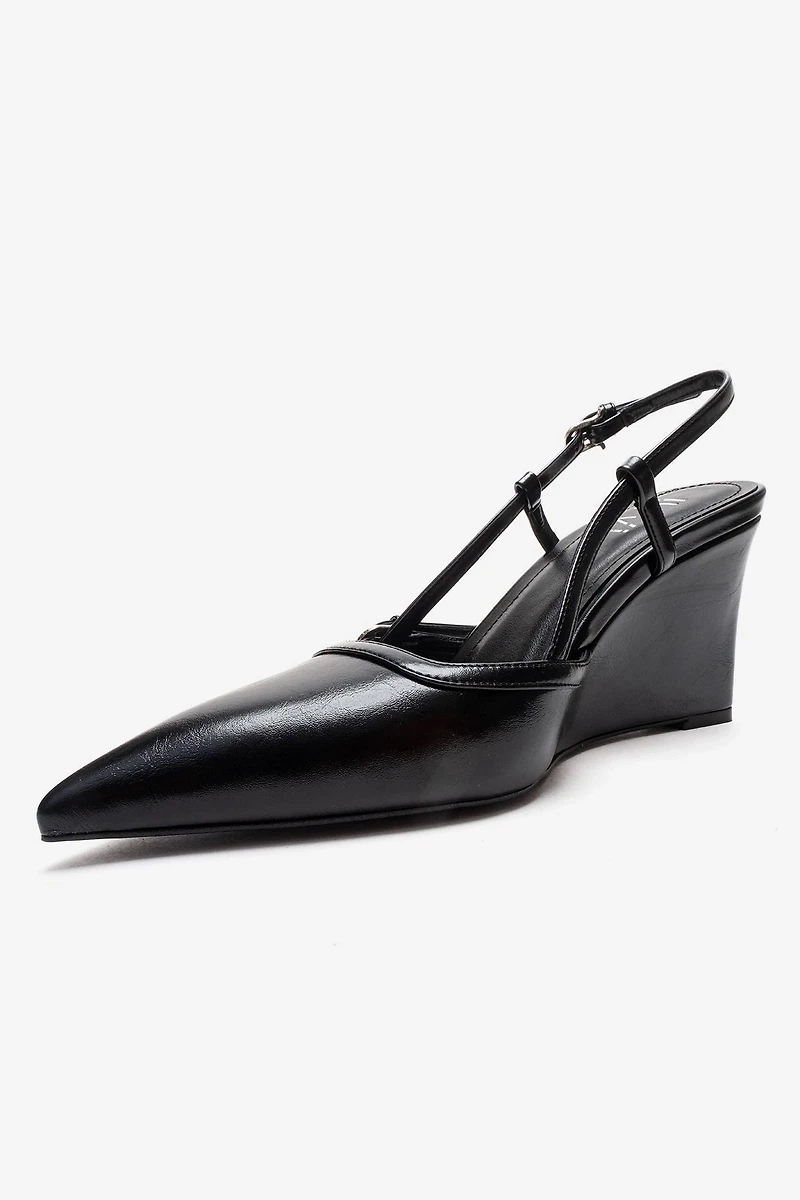 Prologue Shoes Womens Celia Pointed Toe Wedge Pump