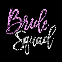 LA Pop Art Bride Squad - Women's Word Hooded Sweatshirt