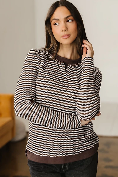 Threaded Pear Women's Avani Sleeve T Shirt Long Top