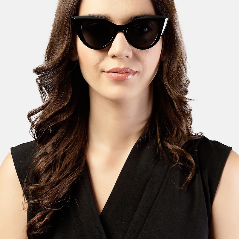 AGP PARIS Women's Cat Eye Acetate Polarized Lens UV400 Sunglasses