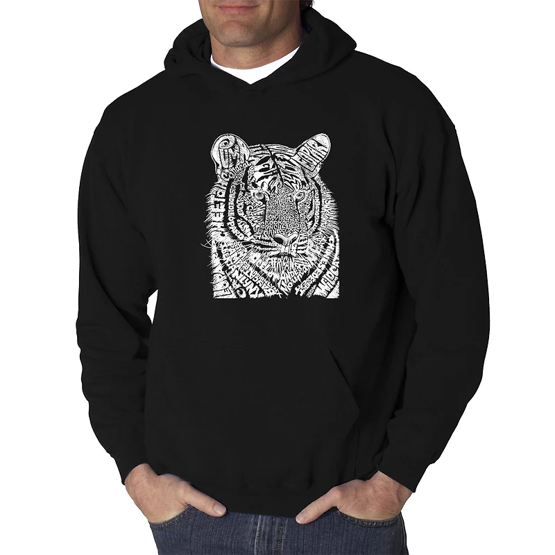 LA Pop Art Big Cats - Men's Word Hooded Sweatshirt