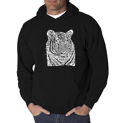 LA Pop Art Big Cats - Men's Word Hooded Sweatshirt