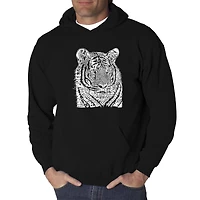 LA Pop Art Big Cats - Men's Word Hooded Sweatshirt