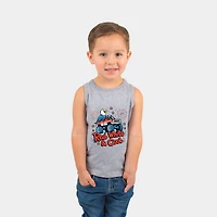 The Juniper Shop - Red, White & Cool Truck Eagle Toddler Graphic Tank