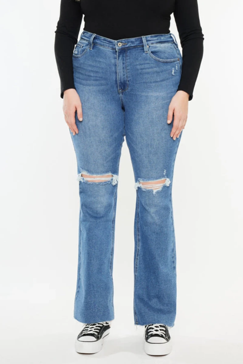 KanCan Women's Plus Essentials High Rise Bootcut Jeans Sunflower