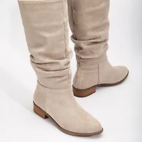 Forever & Always Womens Maribel Knee High Slouch Boots