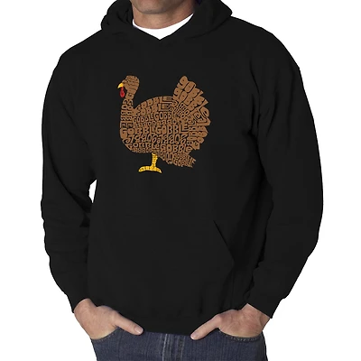 LA Pop Art Thanksgiving - Men's Word Hooded Sweatshirt