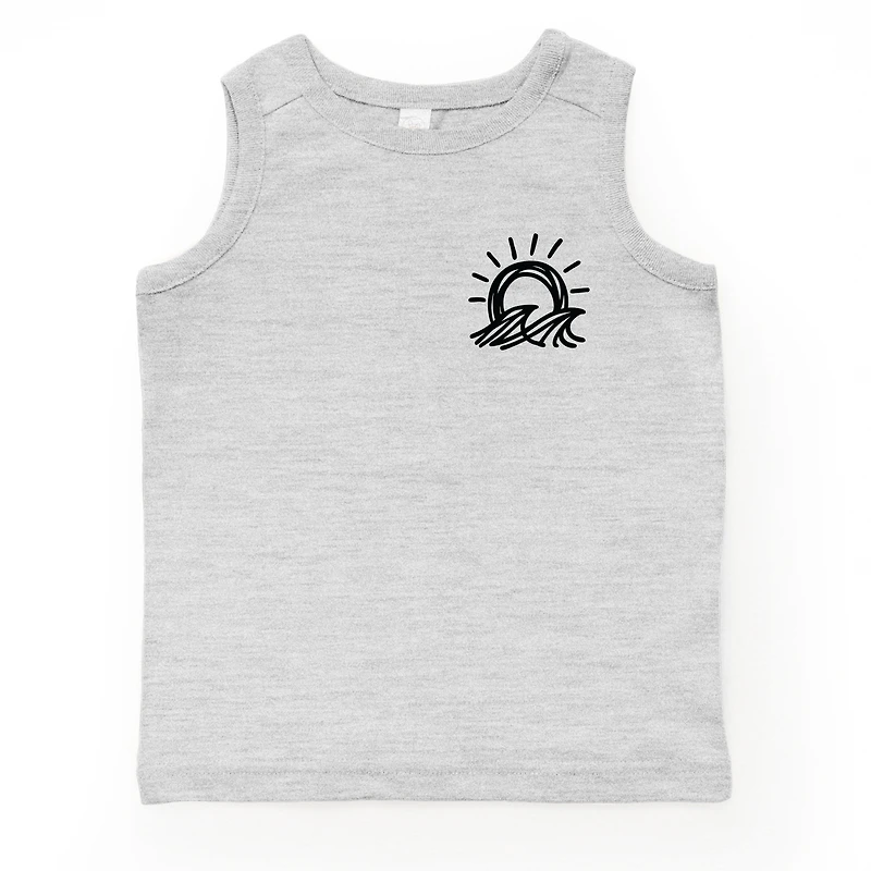 The Juniper Shop - Sun and Waves Sketch Toddler Graphic Tank