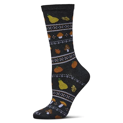 MeMoi Women's Harvest Rayon From Bamboo Crew Socks