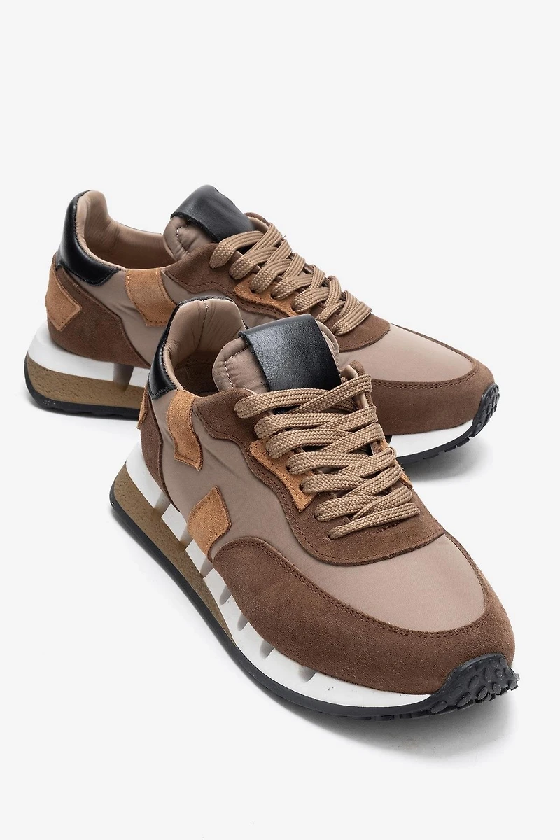 Forever & Always Womens Vian Leather Platform Sneaker