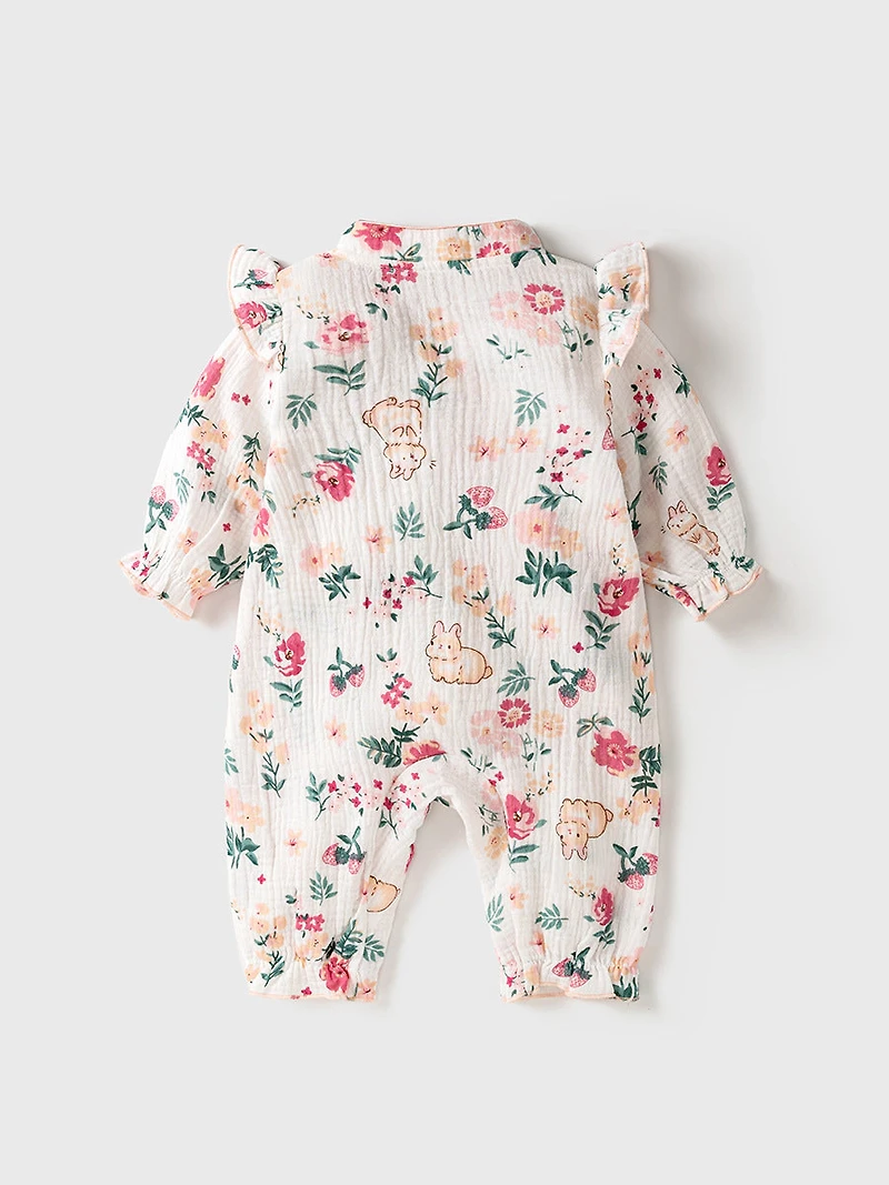 MyKids-USA Autumn Baby Girl Style Home Clothes Romper