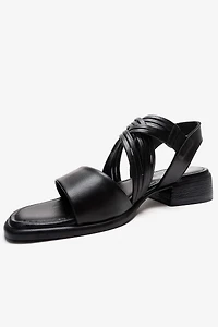 Forever & Always Womens Livello Leather Multi Strap Sandal