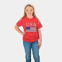 The Juniper Shop - USA Flag Solid Youth Short Sleeve Star Tee