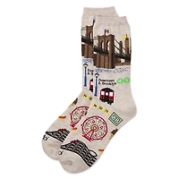 MeMoi Women's Brooklyn Rayon from Bamboo Crew Socks