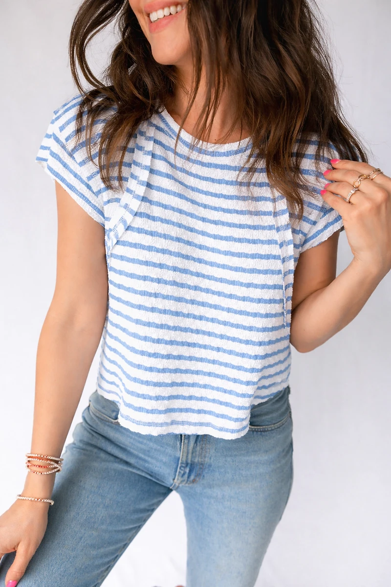 Threaded Pear Women's Maddie Sleeve Patchwork T Shirt