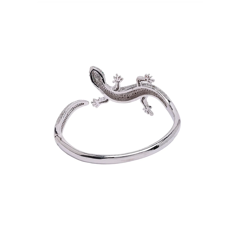 AGP PARIS Womens Diva Lizard Cuff Bracelet