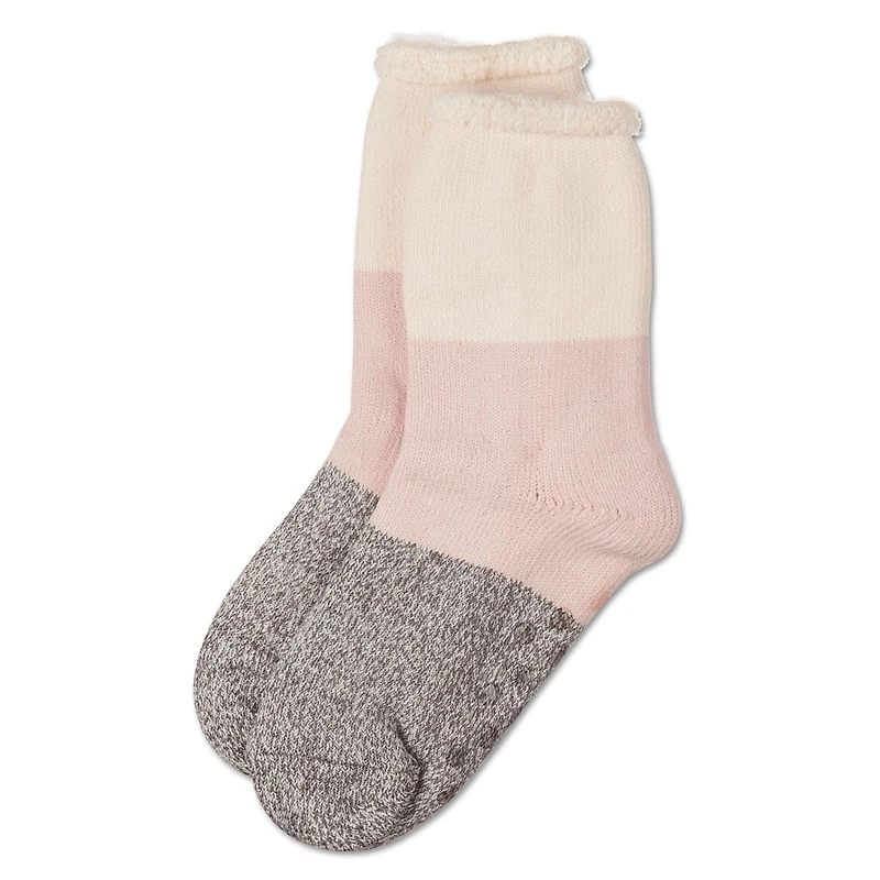 MeMoi Women's Colorblock Cozy Warm Thermal Crew Socks