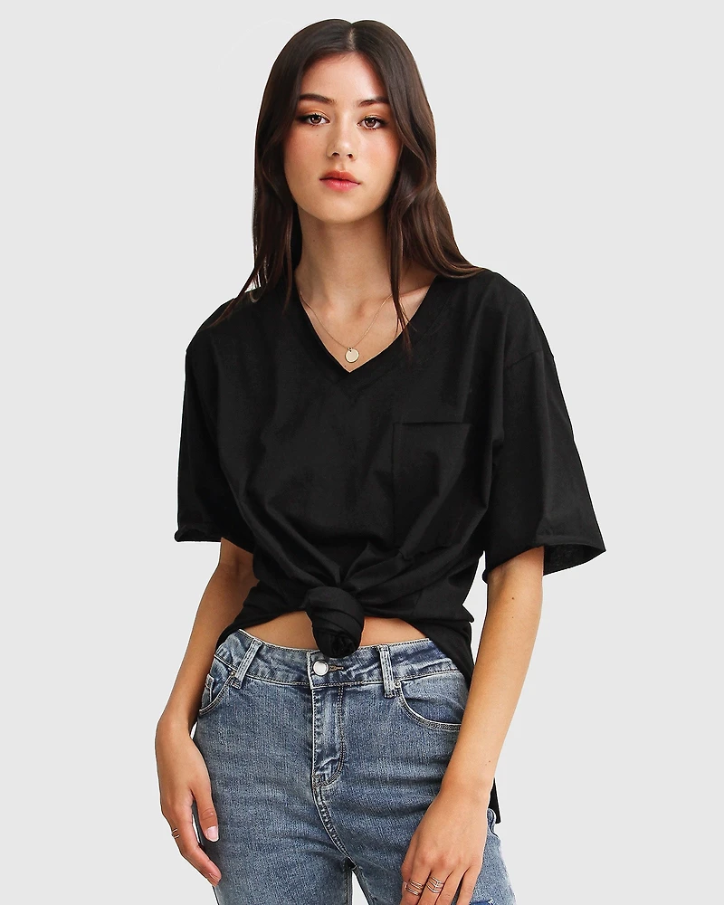 Belle & Bloom Womens Brave Soul Oversized T-Shirt