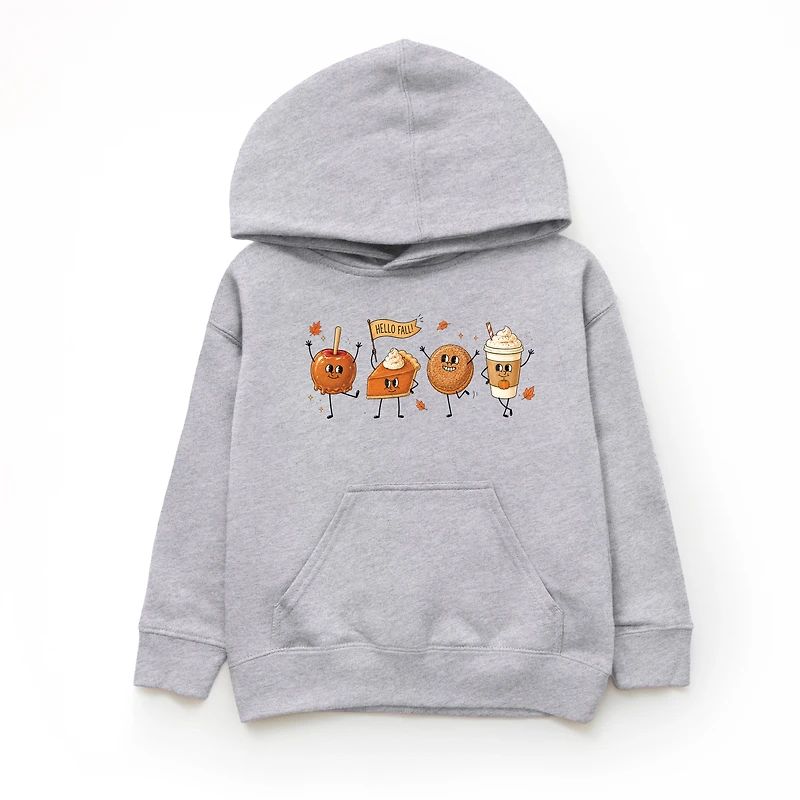 The Juniper Shop - Youth Graphic Hoodie Hello Fall Stick Figures