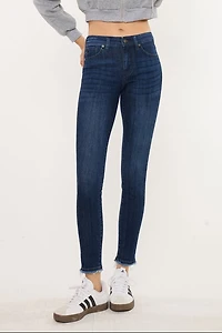 KanCan Women's Essentials Mid Rise Ankle Skinny Jeans Atlanna