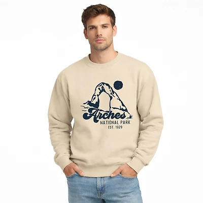 Simply Sage Market - Vintage Arches National Park Men's Graphic Sweatshirt