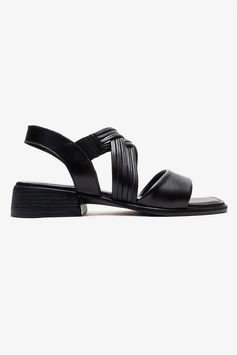 Forever & Always Womens Livello Leather Multi Strap Sandal