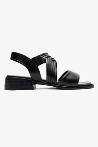 Forever & Always Womens Livello Leather Multi Strap Sandal