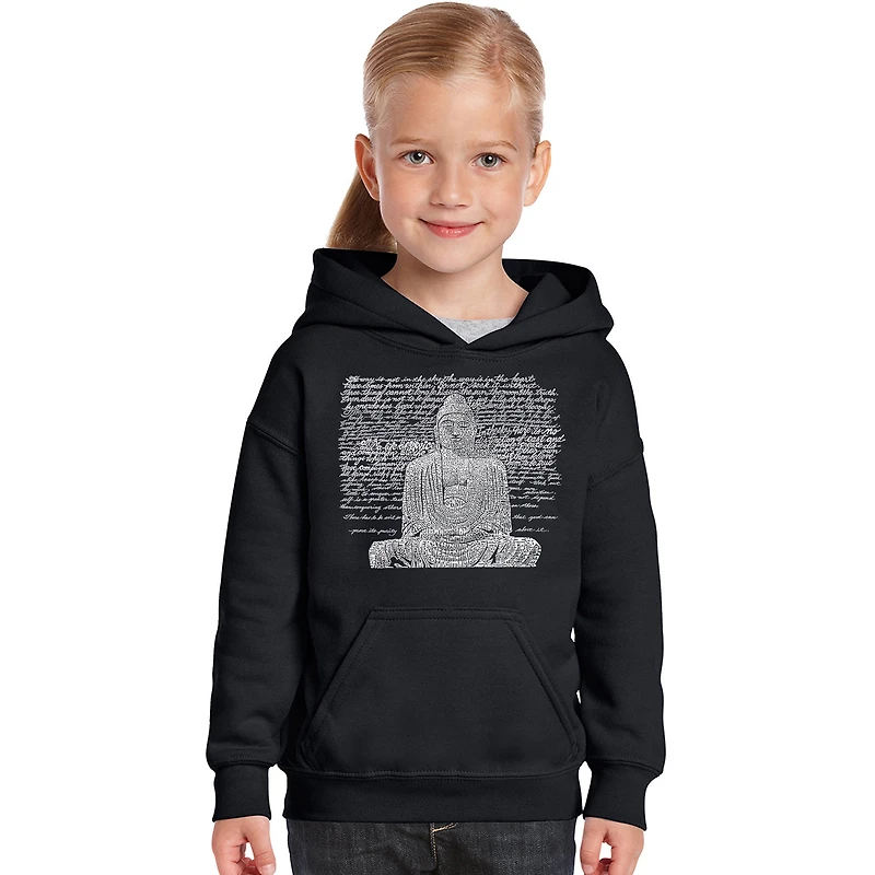 LA Pop Art Girls Word Hoodie - Zen Buddha
