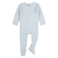MeMoi Baby Delicate Link-Patterned Silky-Soft Tencel-Blend Footie