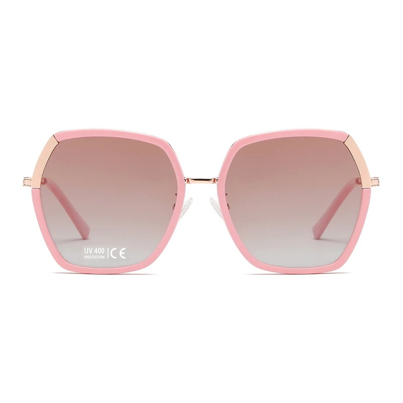 AGP PARIS Women's Square Acetate Polarized Lens UV400 Sunglasses