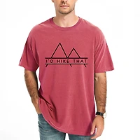 Simply Sage Market - I'd Hike That Men's Garment Dyed Graphic T-Shirt