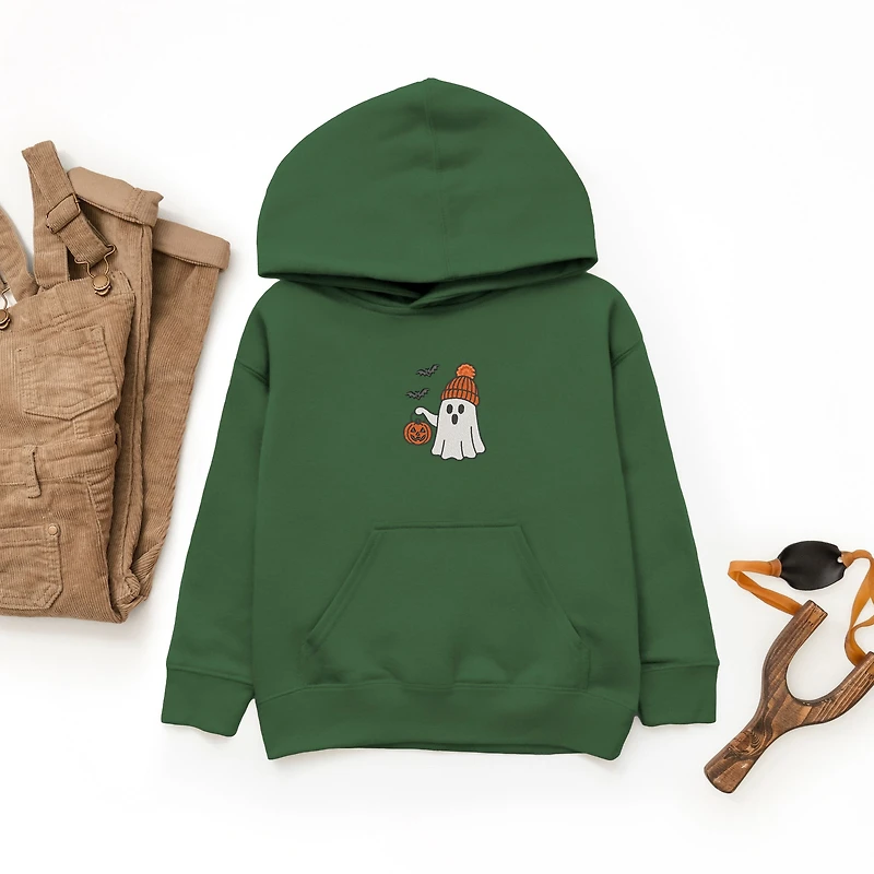 The Juniper Shop - Youth Graphic Hoodie Embroidered Beanie Ghost
