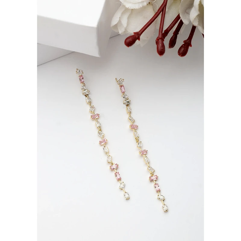 AGP PARIS Womens Diva Whimsical Long Drop Earrings