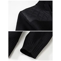 Gioberti Boy's Knitted Full Zip Cardigan Sweater With Soft Brushed Flannel Lining