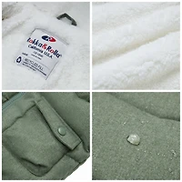 Rokka&Rolla Baby Boys Mini Fur Trim Hooded Puffer Jacket