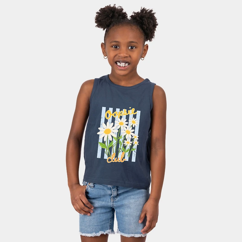 The Juniper Shop - Youth Tank Top Oopsie Daisy Club Stripes