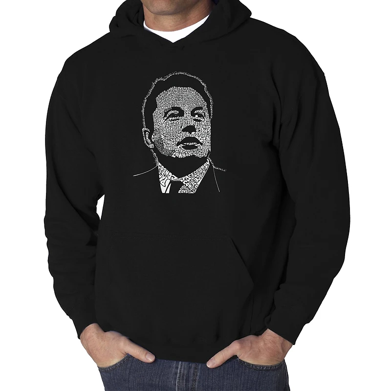 LA Pop Art Elon Musk - Men's Word Hooded Sweatshirt